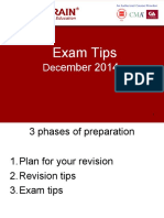 ACCA - Exam Tips - Dec 2014