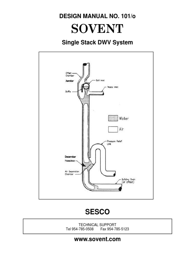 SE SOVENT DESIGN MANUAL 101o New011007 | PDF | Plumbing | Toilet