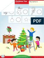 Decorate The Christmas Tree Worksheet Count Color