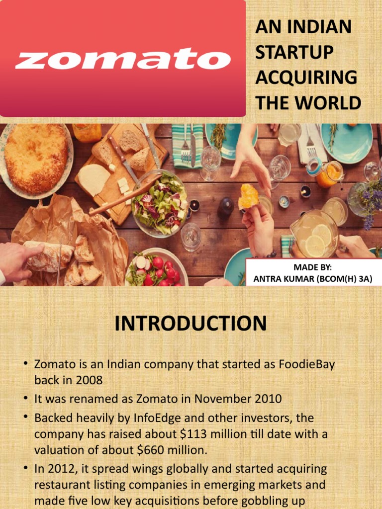 Zomato CASE STUDY PDF Marketing Strategy Startup Company