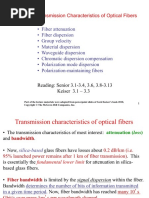 Lecture 6. Transmission Characteristics of Optical Fibers - Fiber PDF