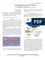 An All-Embracing Review of Solar Energy: Centre For Development of Advanced Computing, Mohali, Punjab, India