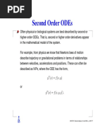 Second Order Odes: Y (X) F (X, Y)