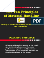 The Ten Principles of Material Handling: The Key To Greater Productivity, Customer Service and Profitability