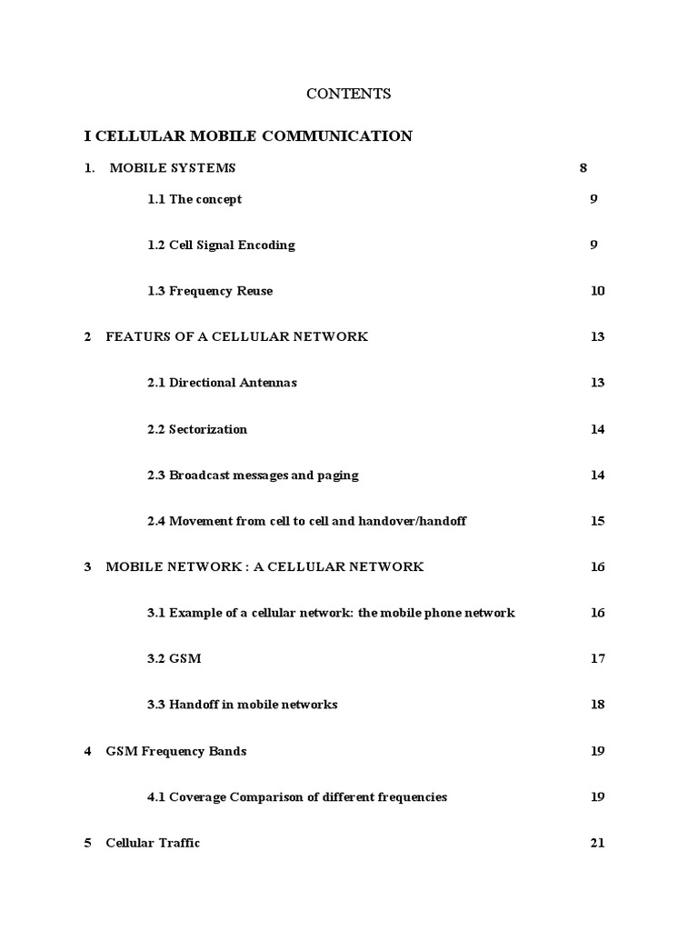 I Cellular Mobile Communication | PDF | Cellular Network | Broadcasting
