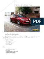 Vehicle: Citroen C3 1.4 Hdi, 2011, Diesel: Vehicle and Engine Data