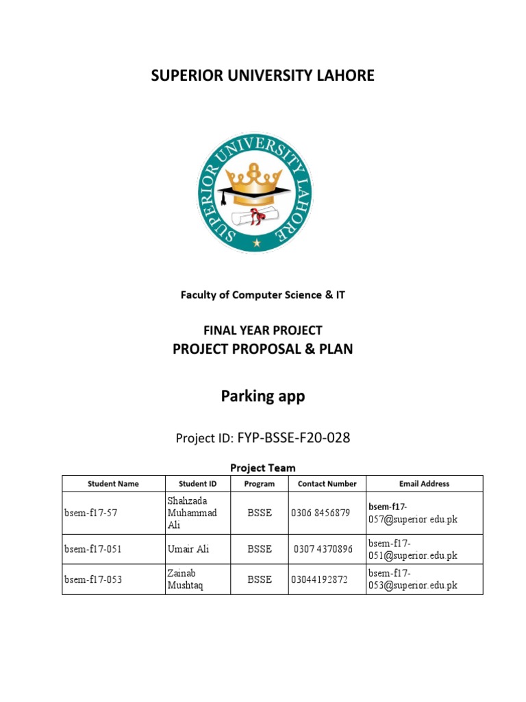 Parking App Project Proposal | PDF | Parking Lot | Parking