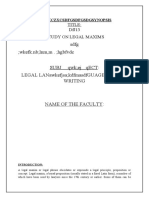 SDFG Wkefk - NB LNM, M - HGBFVDC: Title: Dfj13 Study On Legal Maxims