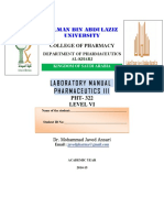 Pharmaceutical Lab Manual