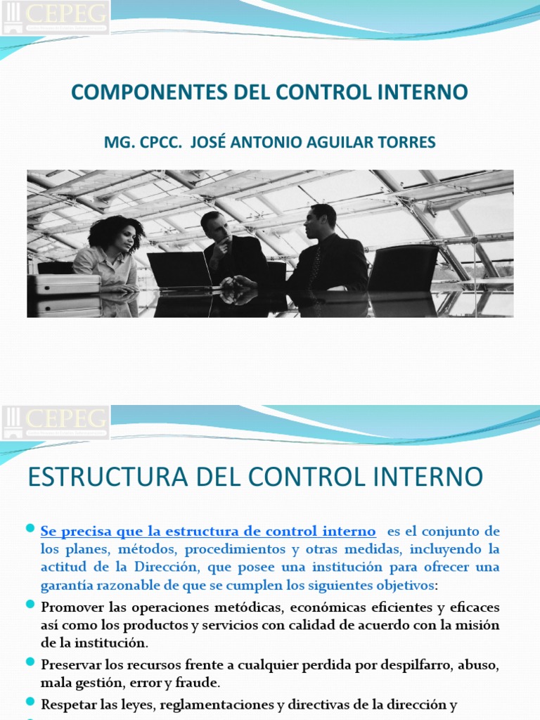 Componentes Del Control Interno | PDF | Responsabilidad | Sistema de ...
