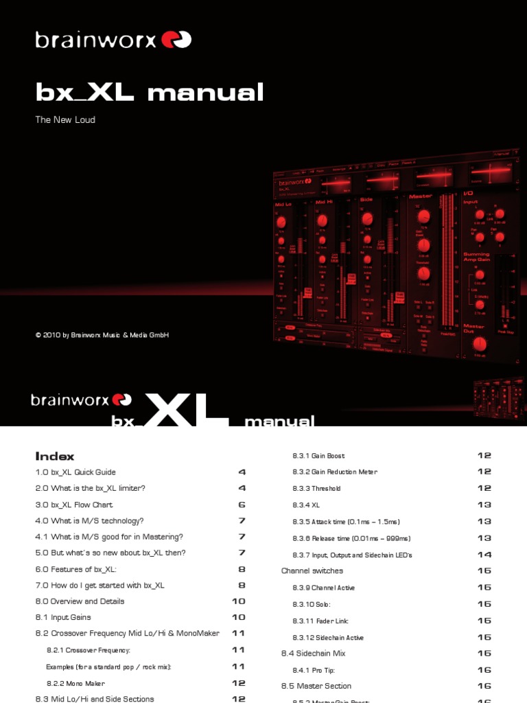 BX - XL Manual PDF | PDF | Audio Electronics | Sound Production Technology