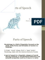 Parts of Speech: by Piret Lehiste