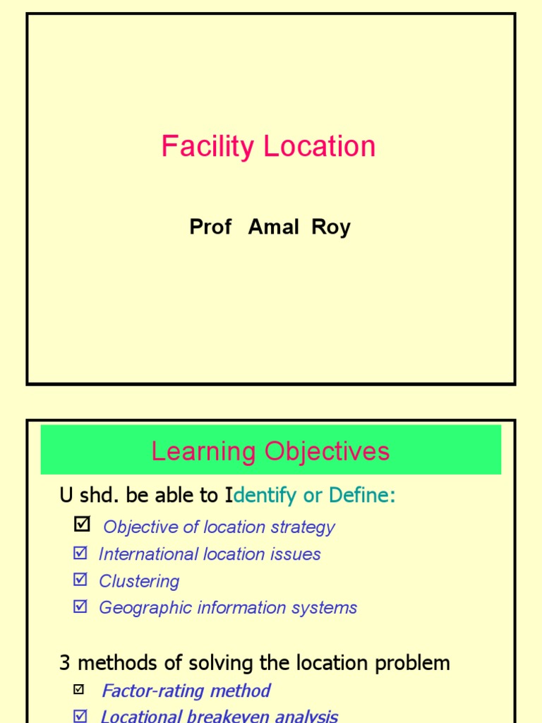 Facility Location 1 | PDF | Labour Economics | Capitalism