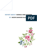 Report About: BY:: Signals and Systems Noor Saihood Alajili