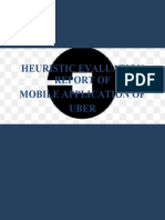 Heuristic Evaluation Report of Uber