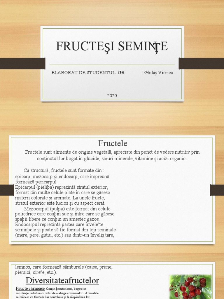 Fructe Si Seminte | PDF