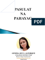 8 Pasulat Na Pahayag PDF