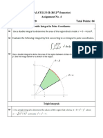 Calculus-Ii (Bs 2 Semester) Assignment No. 4 Deadline: April 24, 2020 Total Points: 04