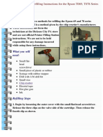 Refilling Instructions for Epson T069, T078 Series Cartridges