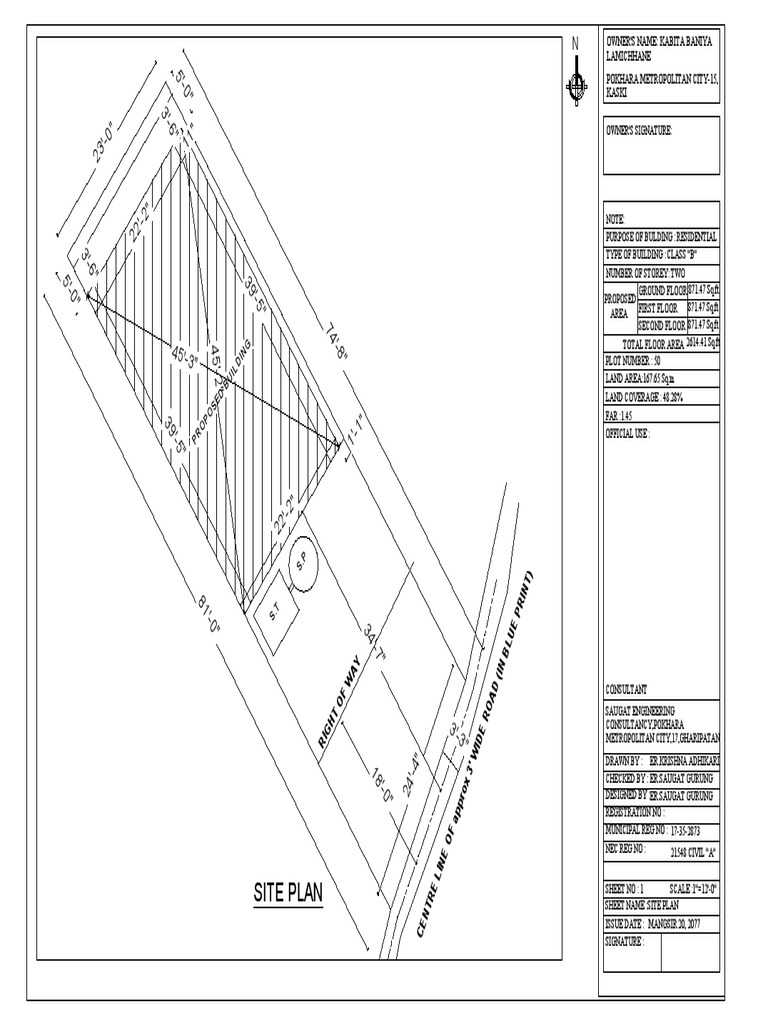 Site Plan: Proposed Building | PDF