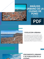 Analisis Urbano de La Ciudad de Puno 1 .