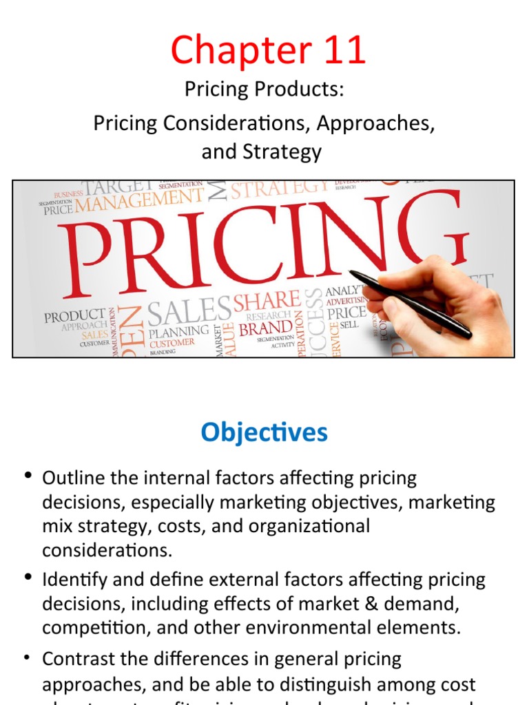 7 - Chapter 11 - Pricing Products | PDF | Pricing | Demand