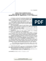 Structuri Morfematice Ale Formelor Verbale PDF