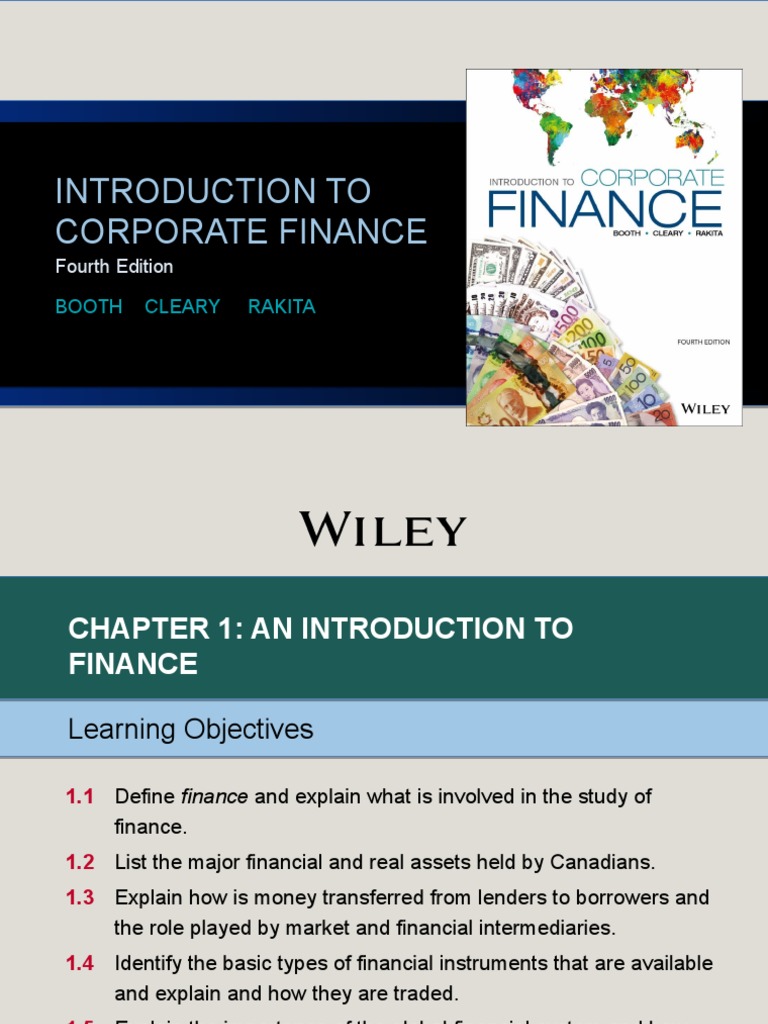 Introduction to Corporate Finance Basics | PDF | Securities (Finance ...