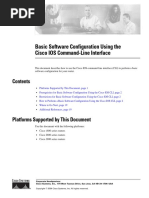 Basic Software Configuration Using The Cisco IOS Command-Line Interface