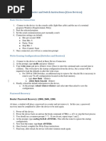 Basic Router and Switch Instructions (Cisco Devices)