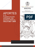 Aportes A La Planificación Integral Del Estado para El Ciclo 2021 - 2025 PDF