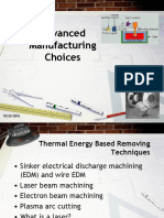 Advanced Manufacturing Choices: Thermal Energy Based Removing Techniques