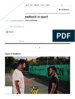 Types of Feedback - Performance Feedback in Sport - OCR - GCSE Physical Education Revision - OCR - BBC Bitesize PDF
