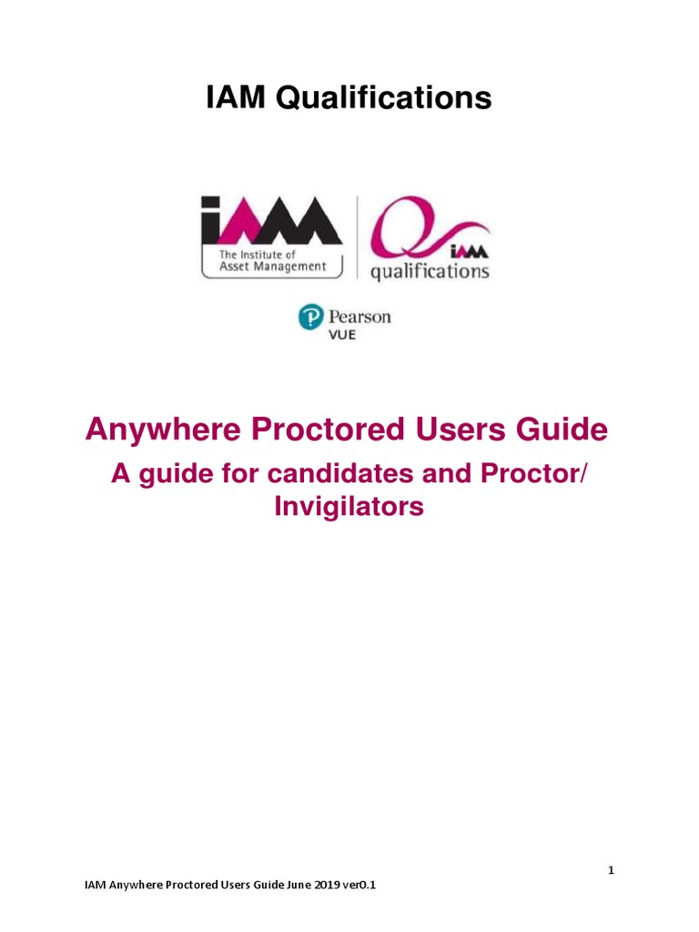 IAM Anywhere Proctored Exam Guide | PDF | Test (Assessment) | World ...
