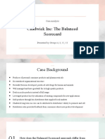 Chadwick Inc: The Balanced Scorecard: Case Analysis