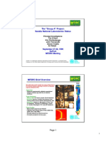 The Group A Project Sandia National Laboratories Status