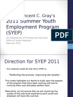 SYEP11 Information