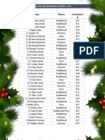 Seymour Christmas Decoration List