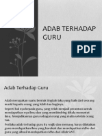 Adab Terhadap Guru