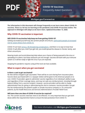 Covid-19 Vaccine Public FAQ
