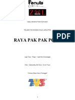 Raya Pak Pak Pong - Screenplay