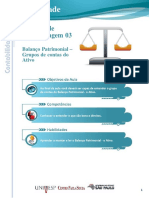 UA 03 - Balanço Patrimonial Ativo - Grupos de Contas PDF