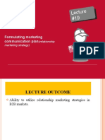 Formulating Marketing Communication Plan