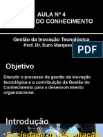 Gestão da Inovação Tecnológica e Conhecimento