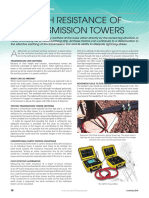Measuring Transmission Tower Earthing Resistance