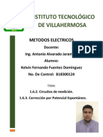 METODOS ELECTRICOS TEMA 1.6 y 1.6.1 KELVIN FERNANDO FUENTES DOMINGUEZ B18300124