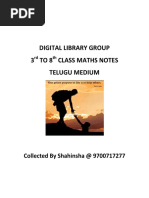 3rd To 8th Class Maths Notes PDF