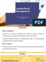 Leadership and Management PDF