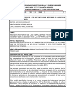 FORMATO PRESENTACION ANTEPROYECTO DE INVESTIGACIÓN - Instrumentos Financieros