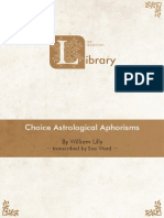 Ibrary: Choice Astrological Aphorisms